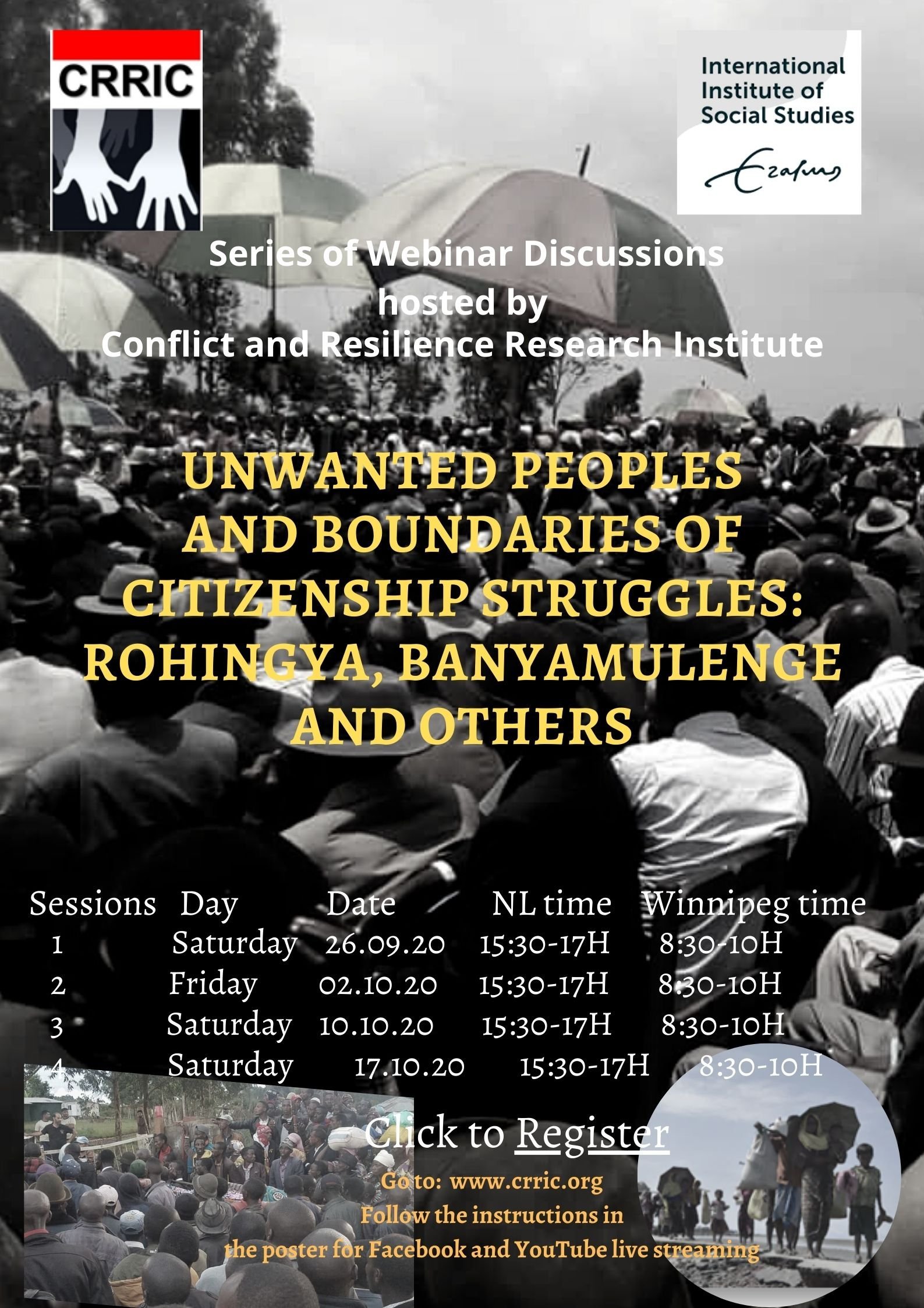 CRRIC-ISS, 4 PART E-SEMINAR: ROHINGYA & BANYAMULENGE