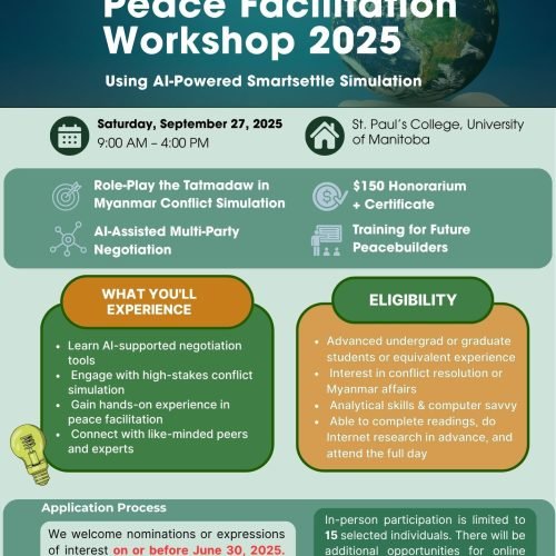 International Seminar on Charting a Lasting Peace in Myanmar (Smartsettle Workshop)