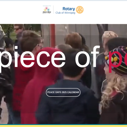 Be a Piece of Peace: Rotary Peace festival week